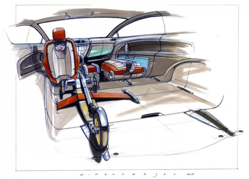 Скетчи салона автомобилей