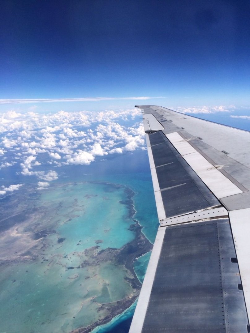 Красивый вид из самолета