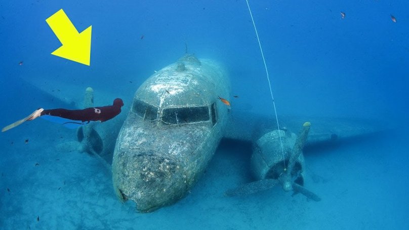 Кемер затонувший самолет