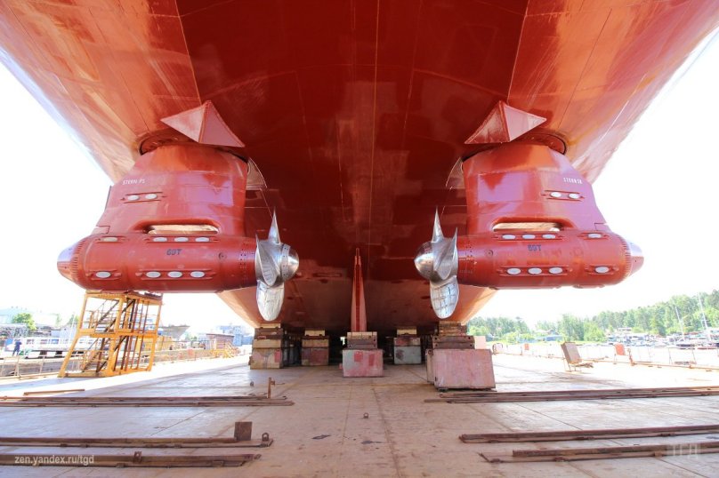 Винторулевая колонка судна