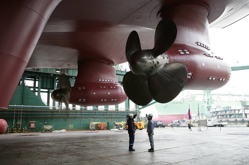 Гребной винт ледокола Арктика