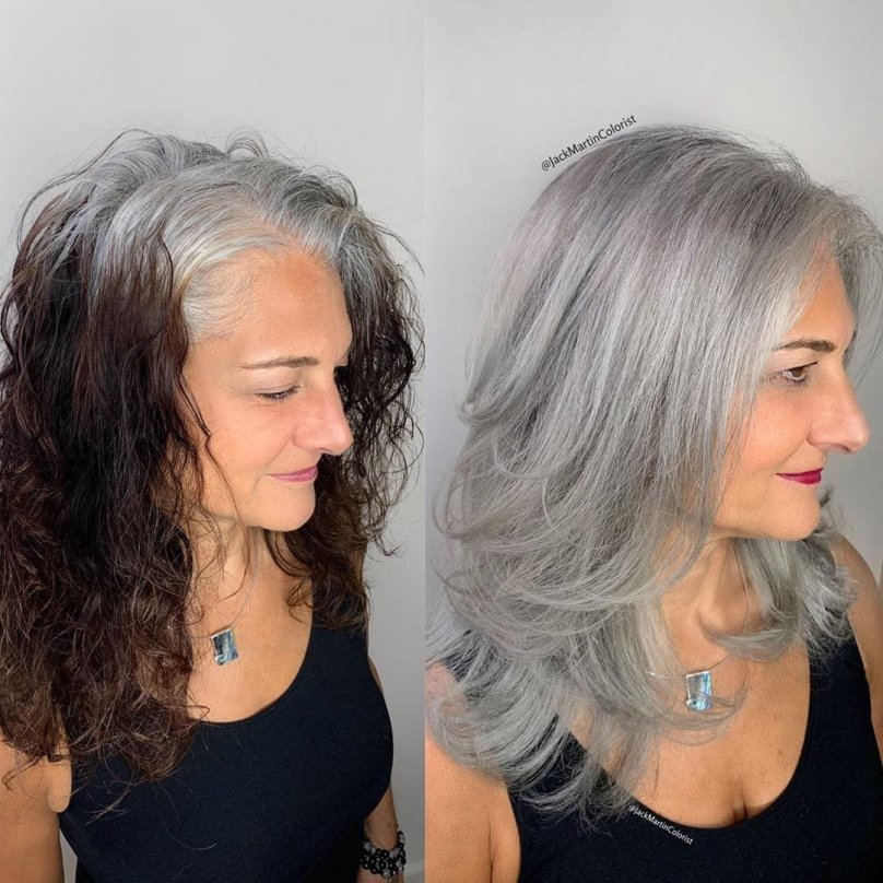 Матрикс тонирование седых волос