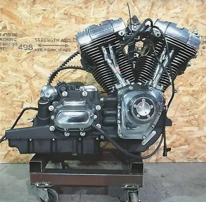 Двигатель 103 Harley Davidson с черными толкателями клапанов