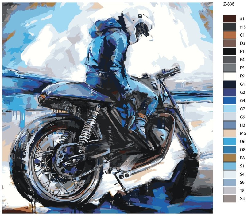 Художник Роман Федосенко картины мотоцикл