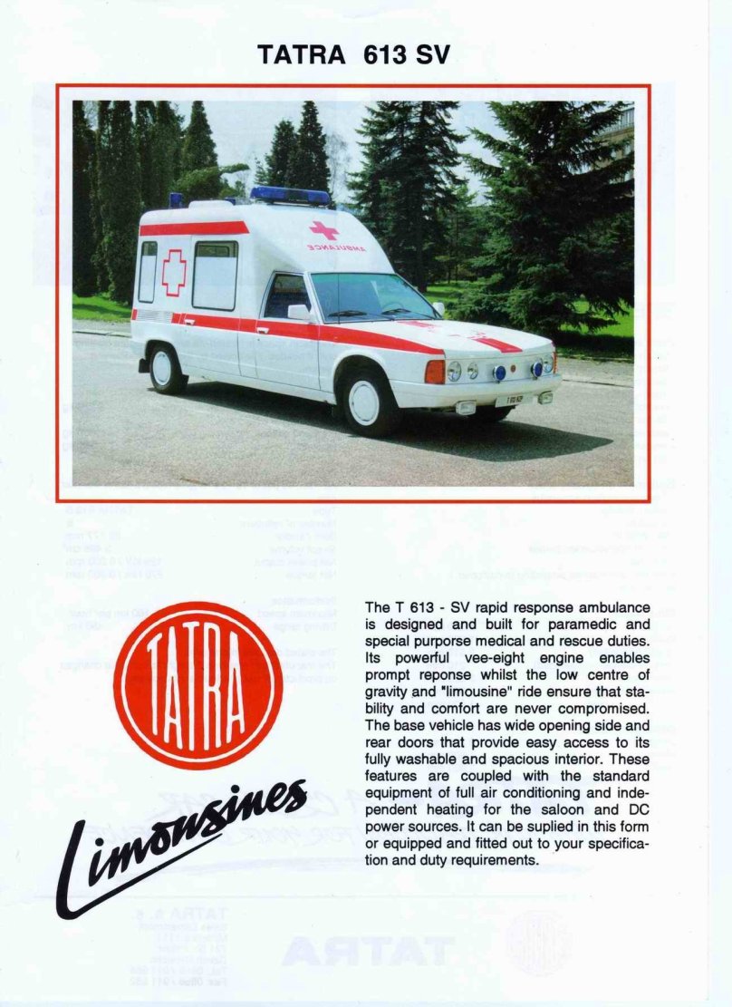 Tatra 613 Ambulance