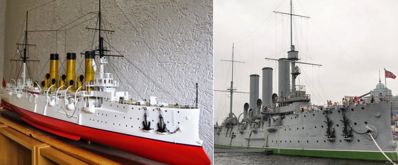 Крейсер Аврора 3д модель