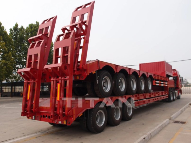 4 Axle Lowbed Semi Trailer