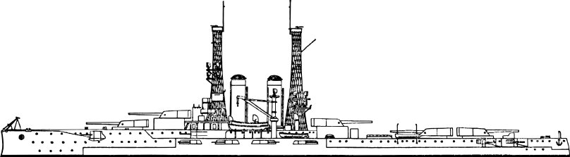 Линкор South Carolina чертежи