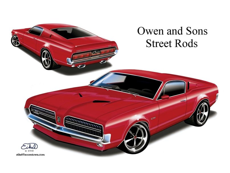 Mercury cougar1990 чертёж