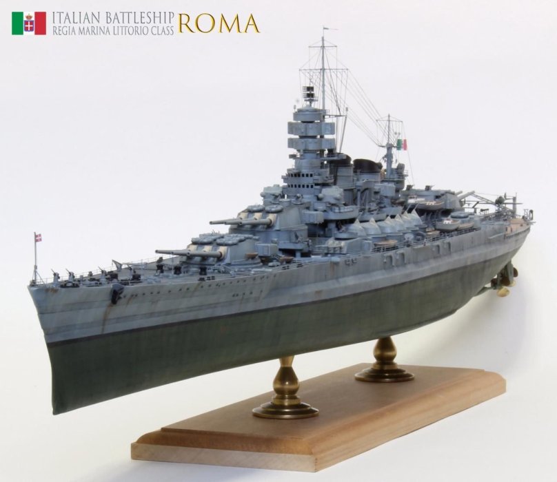 Модель линкора Рома 1/350