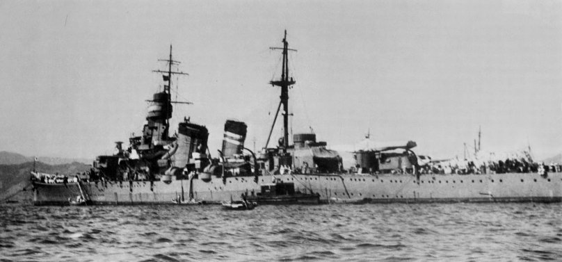 Тяжелый крейсер Аоба 1945