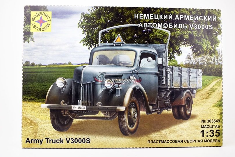 Сборная модель Моделист автомобиль немецкий армейский Ford v3000s (303549) 1:35