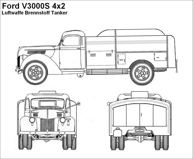 Opel Blitz чертеж