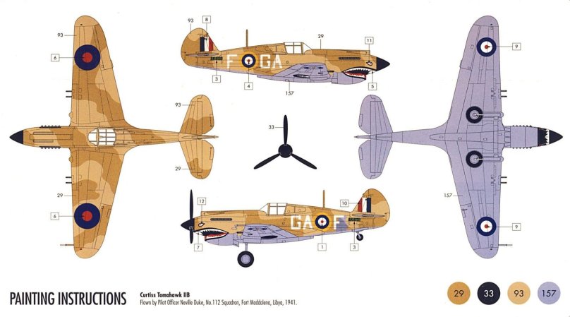 P-40 Tomahawk чертежи