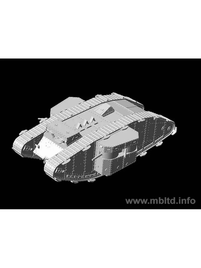 Британский танк MKII "самка" период битвы под Аррасом 1917 г. mb72006