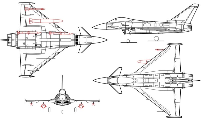 EF-2000 Typhoon-чертежи