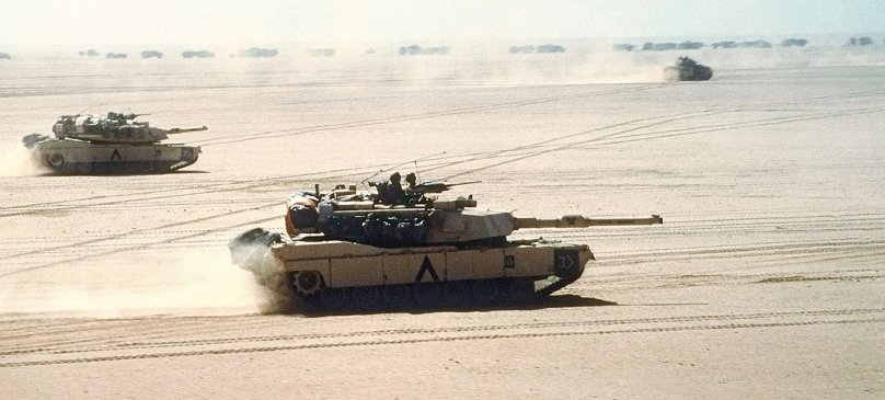 Танк Абрамс буря в пустыне