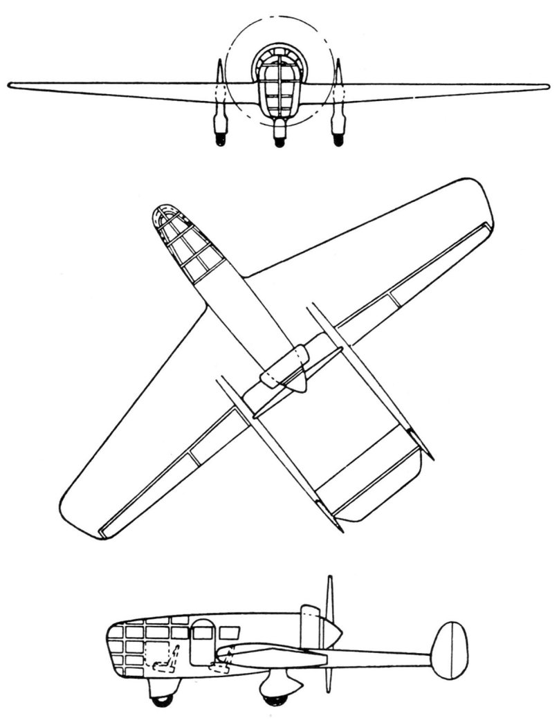 Чертежи экспериментальных самолетов