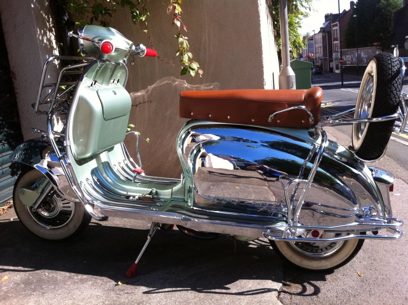1961 Lambretta tv175 Scooter and Sidecar.