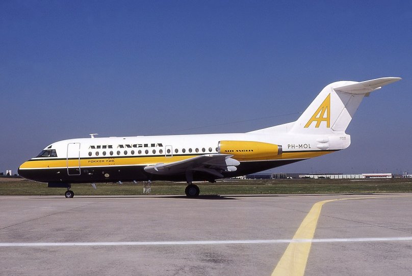 Air Anglia Fokker f28-1000