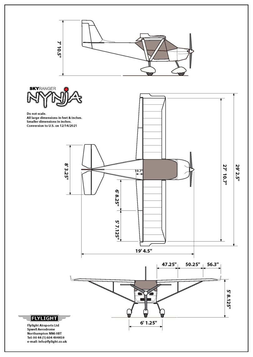 Rans s-18 Stinger II чертежи
