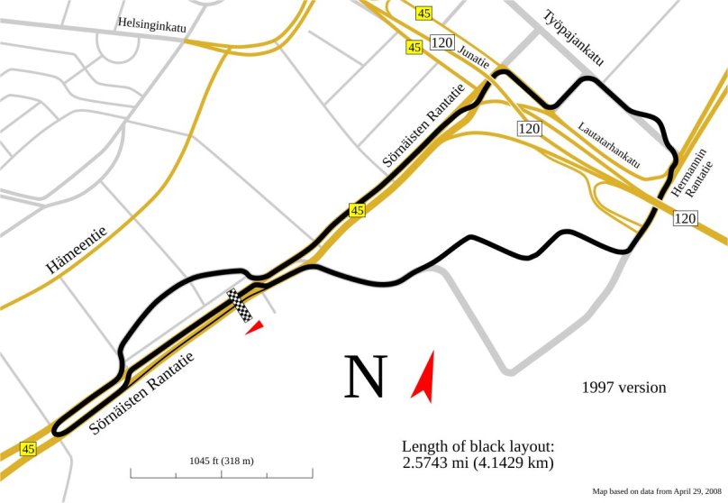 Норисринг схема трассы