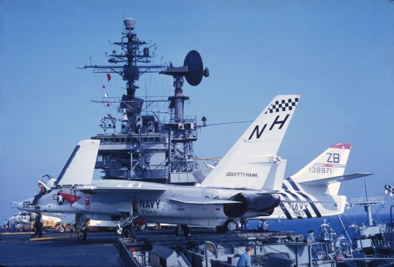 Ra-5c Vigilante на палубе