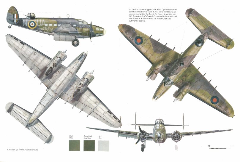 Lockheed Hudson чертежи