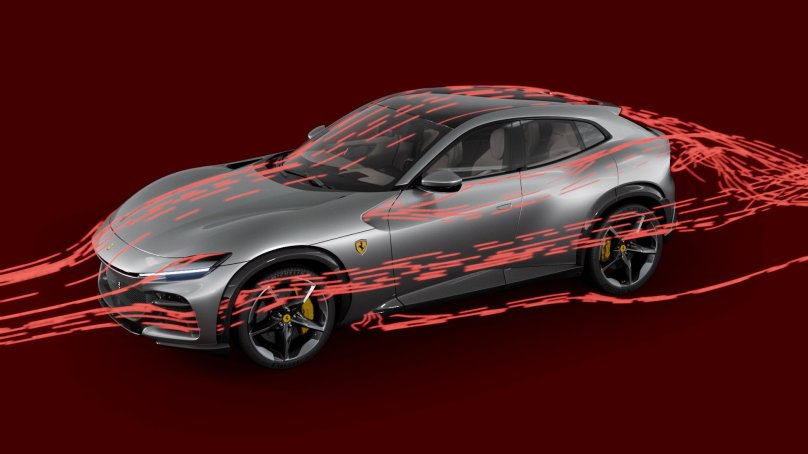 Ferrari Purosangue 2022 руль чертеж