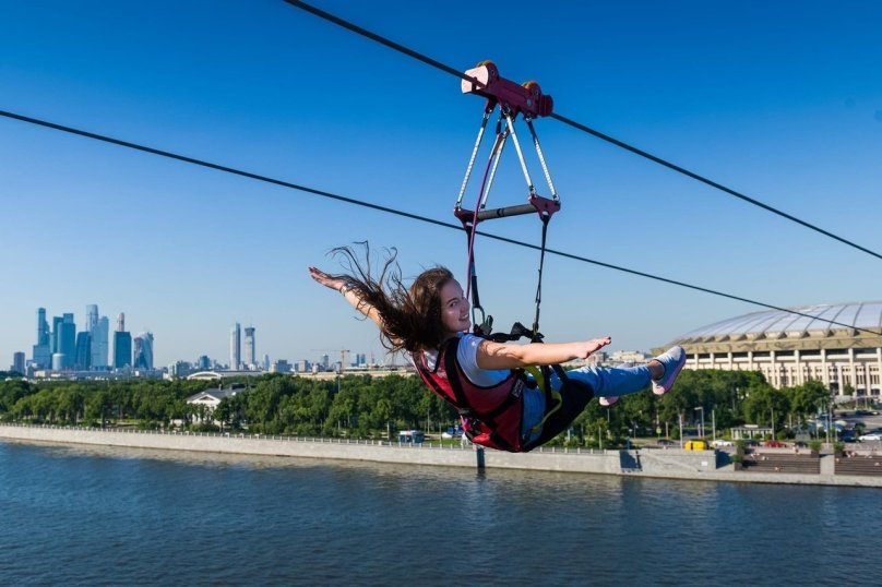 Зиплайн Скайпарк Воробьевы горы