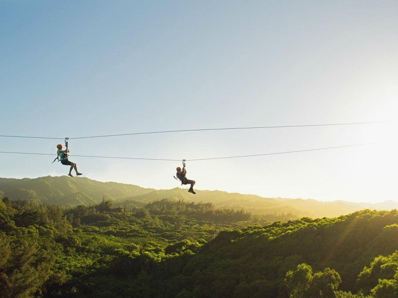 Зиплайн силуэт