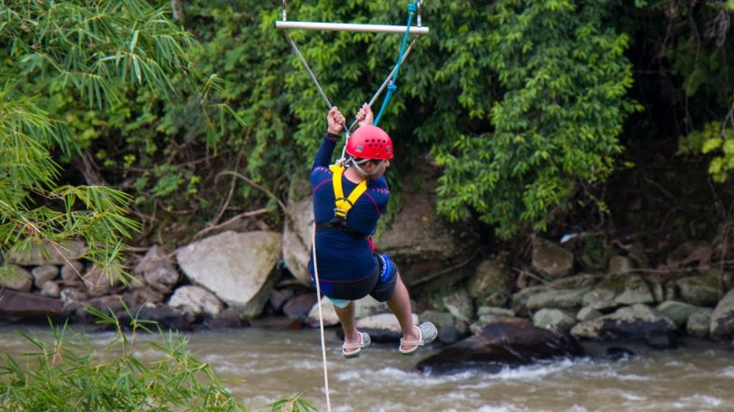 Зиплайн в рафт