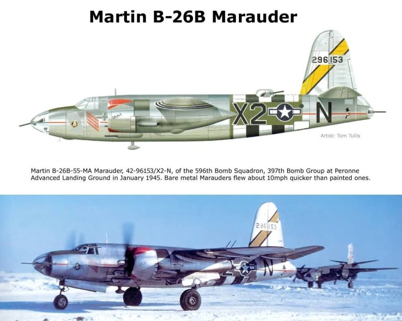 Martin Marauder b-26 чертежи