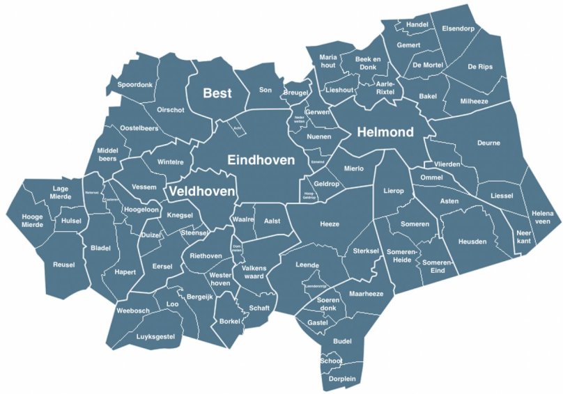 Брабант на карте