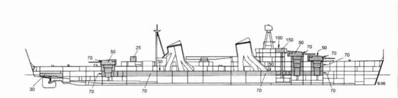 Крейсер пр 26 Киров чертежи