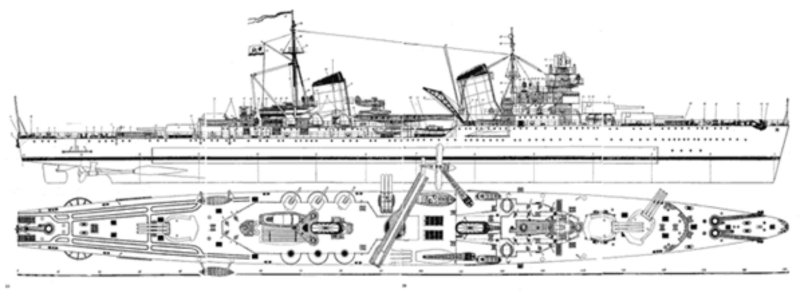 Крейсер Киров чертежи