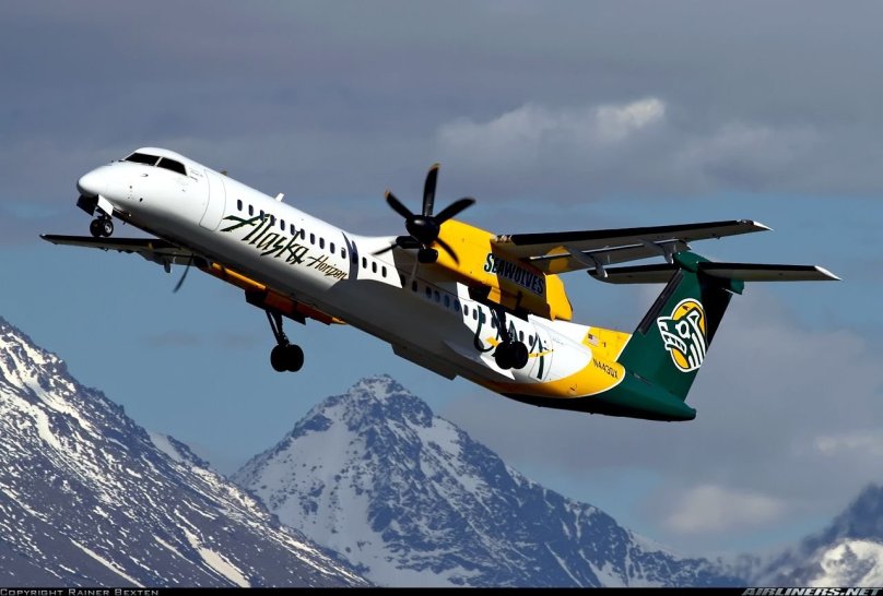 Bombardier Dash 8 q400 Аляска