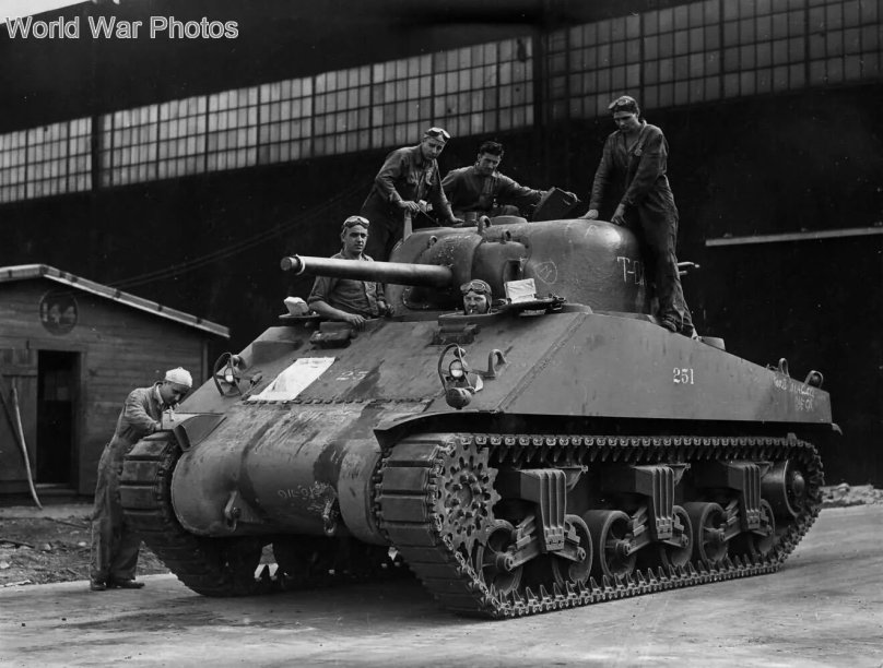 Американский танк 2 мировой войны Шерман