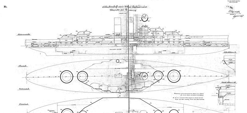 Линкор Вирибус Унитис чертежи