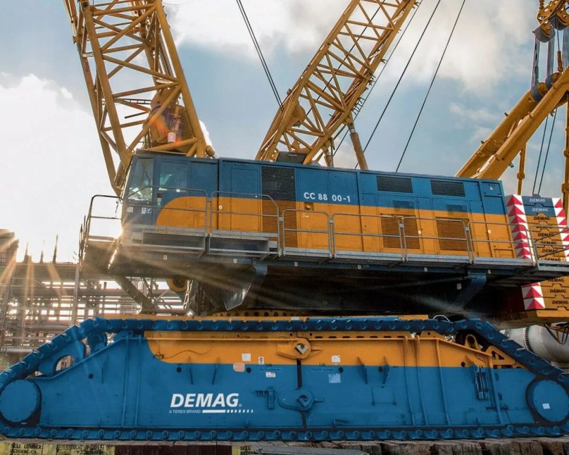 Demag cc8800 гусеничный кран
