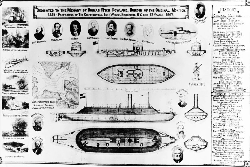 Броненосец монитор 1862 чертежи