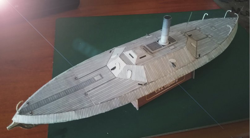 Броненосец Вирджиния бумажная модель