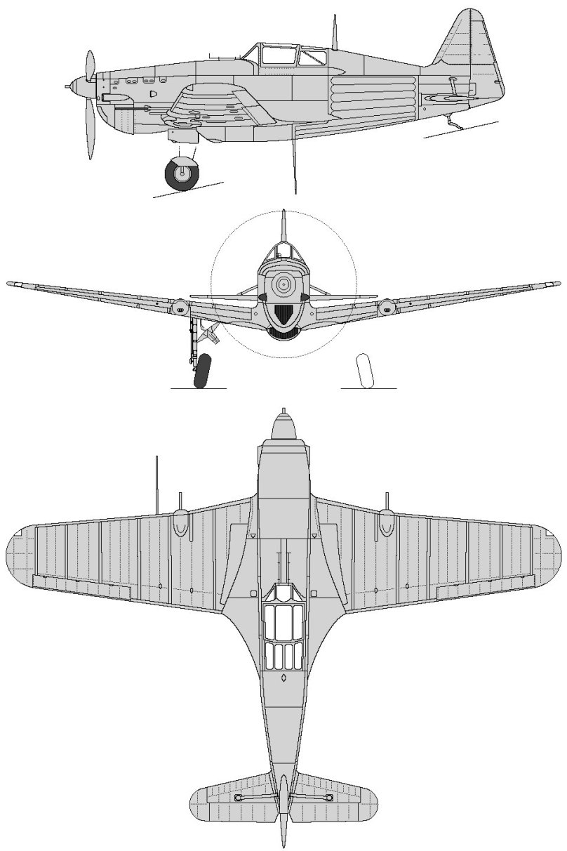 Чертежи Morane-Saulnier MS-406