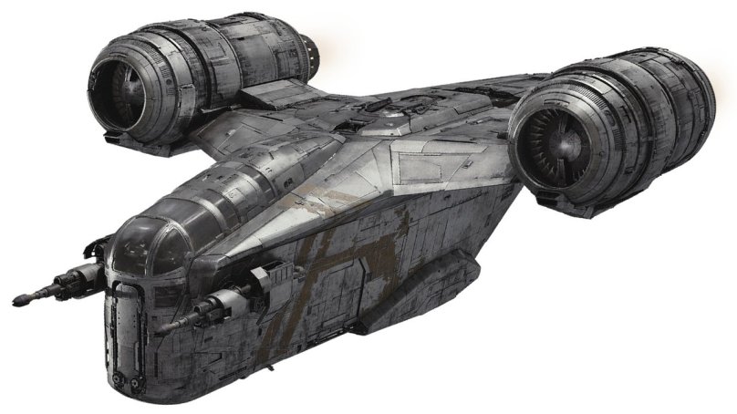 Лезвие бритвы, космический корабль мандалорца