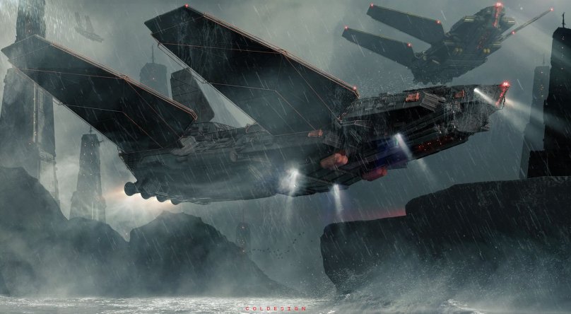 Концепт арты звездолетов Star Wars