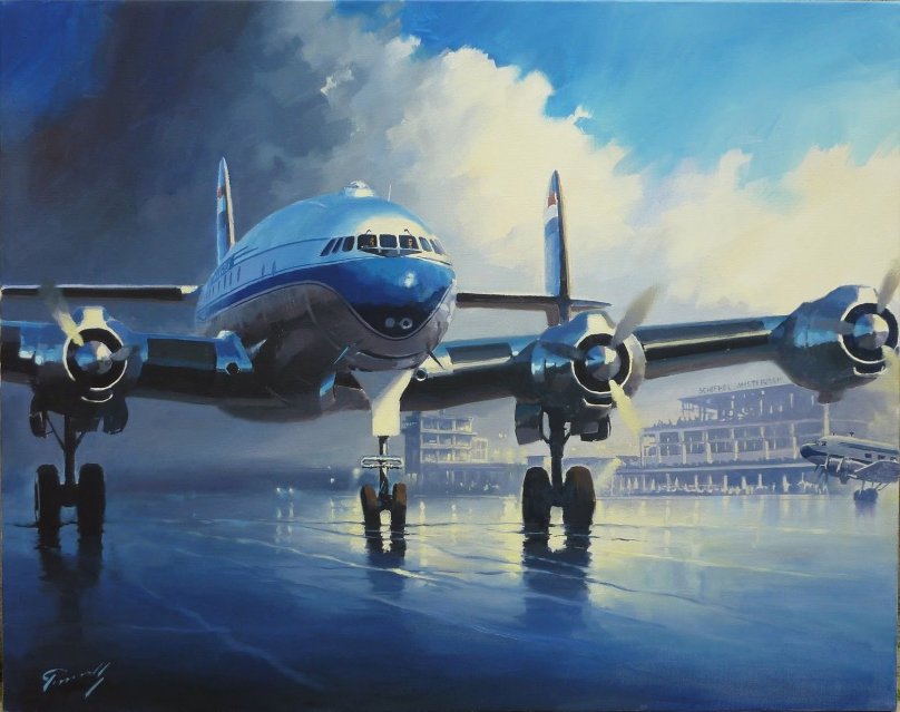 Гражданская Авиация в живописи