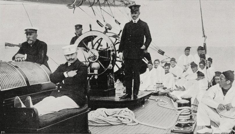 Кайзер Вильгельм на яхте