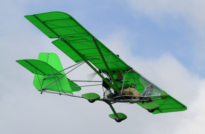 Ультралайт биплан самолет