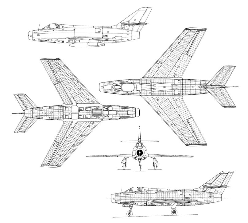 Dassault Rafale чертёж