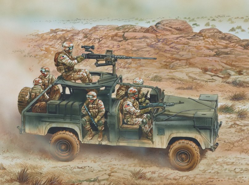 Военный джип арт